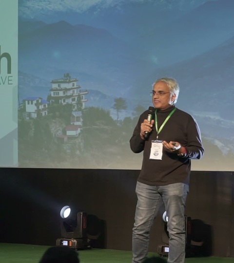 Mahesh Murthy delivering a keynote at the Next Growth Conclave 2019